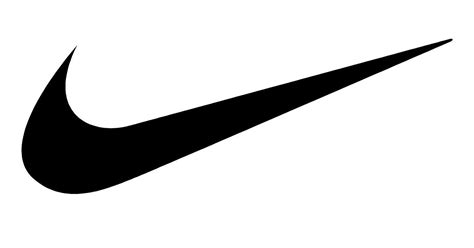 nike zeichen schwarz zum drucken